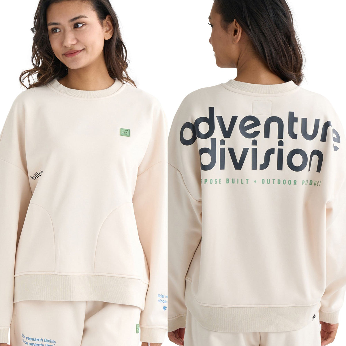SALE】BILLABONG レディース 【A/DIV.】 防風・撥水 SWEAT CREW