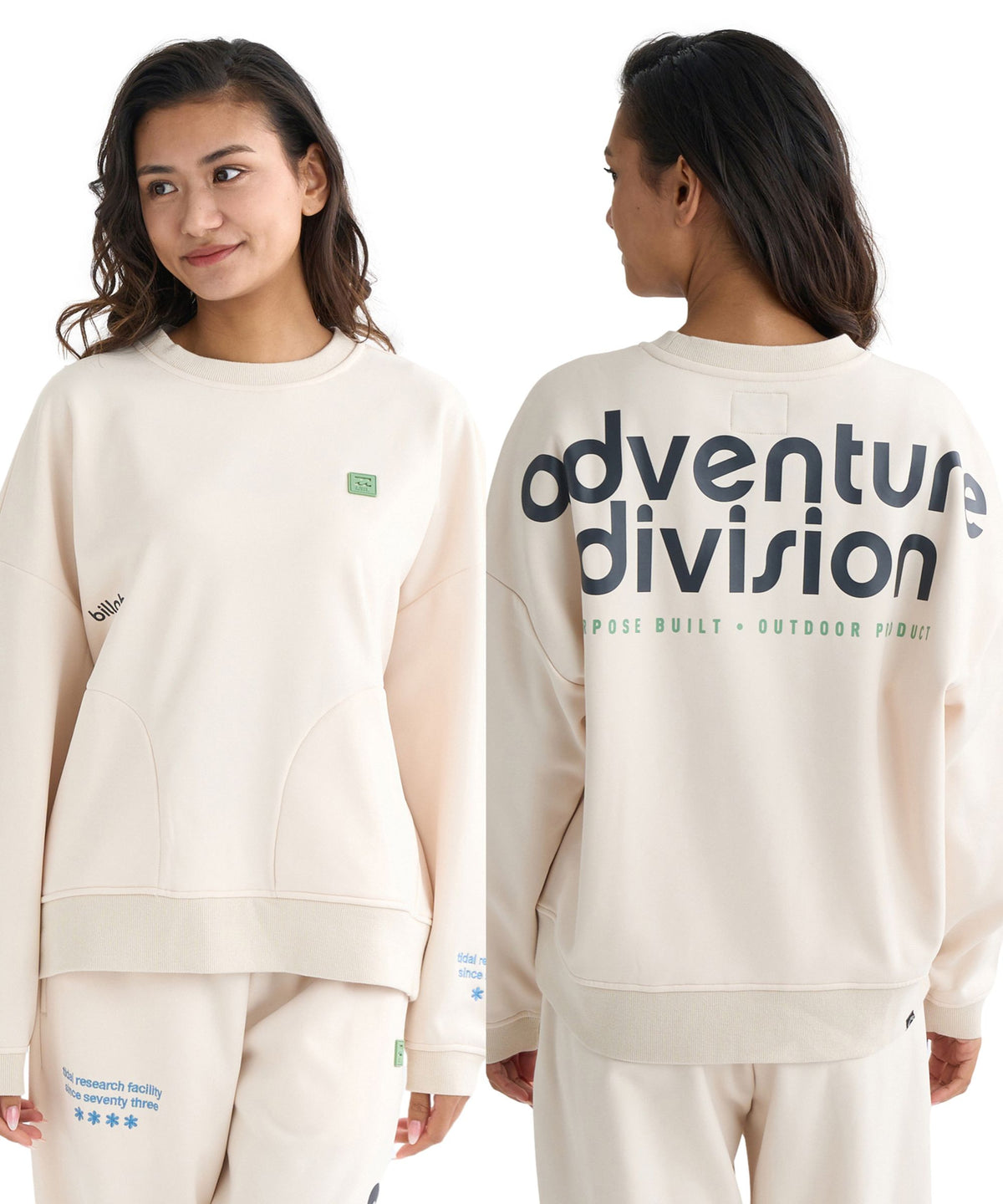 BILLABONG レディース 【A/DIV.】 防風・撥水 SWEAT CREW トレーナー