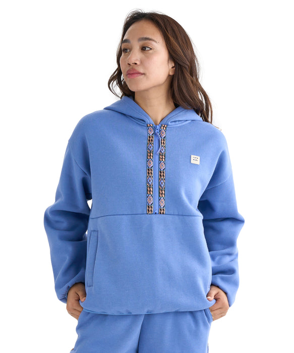 BILLABONG レディース ADIV FLEECE HALF ZIP パーカー 【2025年秋冬モデル】 IRS / L