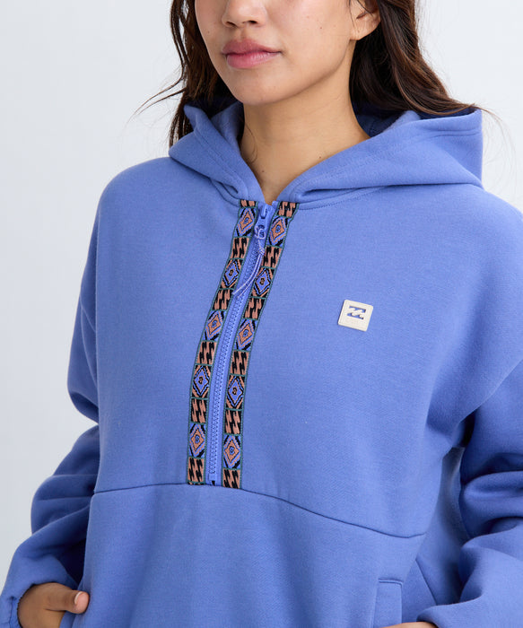 BILLABONG レディース ADIV FLEECE HALF ZIP パーカー 【2025年秋冬モデル】 IRS / L