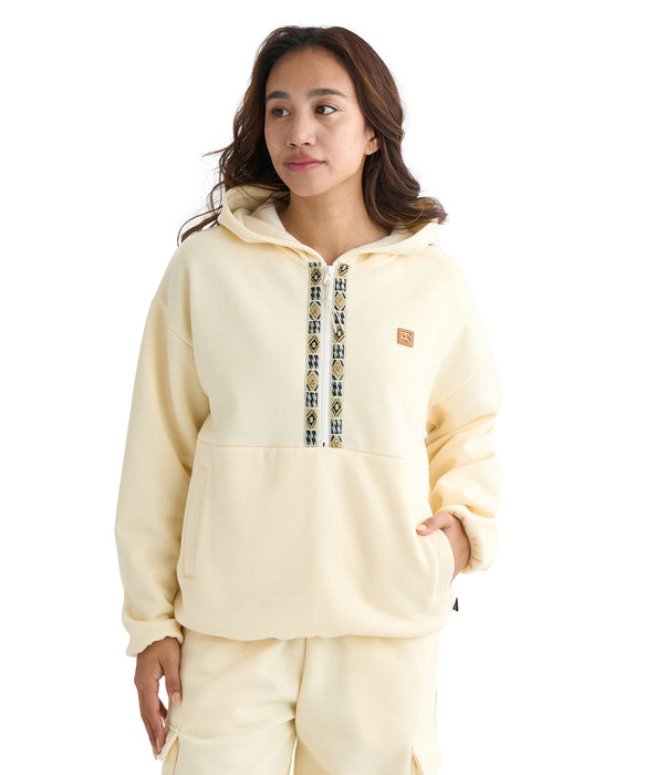 BILLABONG レディース ADIV FLEECE HALF ZIP パーカー 【2025年秋冬モデル】 WCP / L