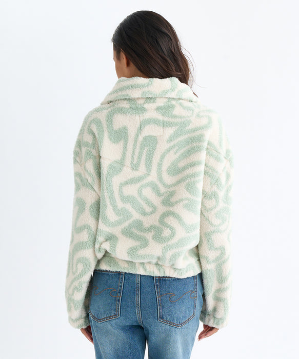 BILLABONG レディース 24B483504-BARRA HALF スウェットジャケット 【2025年秋冬モデル】 GHZ / M