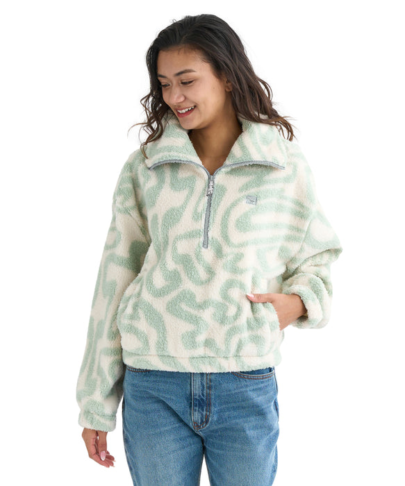 【OUTLET】BILLABONG レディース 【A/DIV.】BARRA HALF スウェットジャケット 【2025年秋冬モデル】