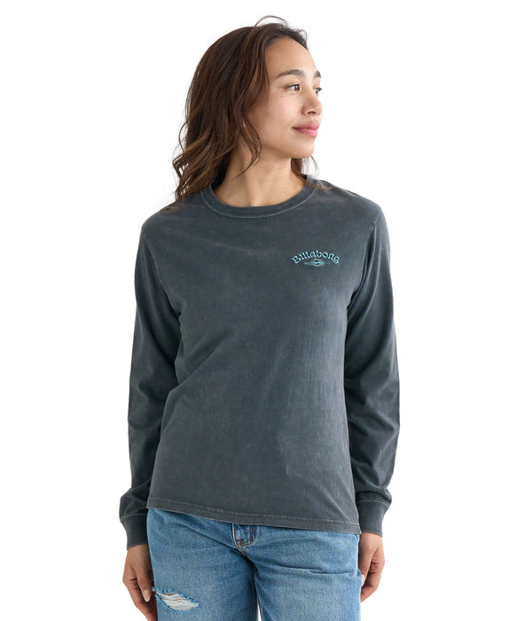 【OUTLET】BILLABONG レディース ONEPOINT EMB LS TEE ロンＴ【REGULAR FIT】【2025年秋冬モデル】