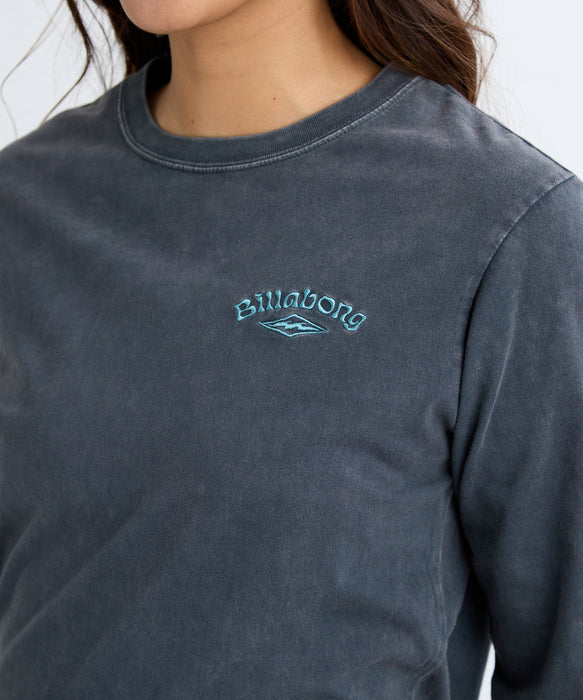 【OUTLET】BILLABONG レディース ONEPOINT EMB LS TEE ロンＴ【REGULAR FIT】【2025年秋冬モデル】