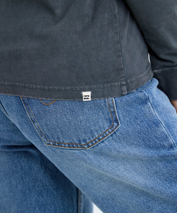 【OUTLET】BILLABONG レディース ONEPOINT EMB LS TEE ロンＴ【REGULAR FIT】【2025年秋冬モデル】