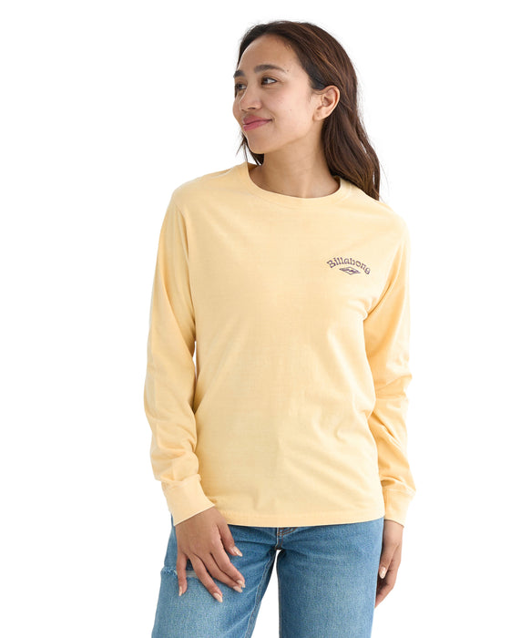 【OUTLET】BILLABONG レディース ONEPOINT EMB LS TEE ロンＴ【REGULAR FIT】【2025年秋冬モデル】