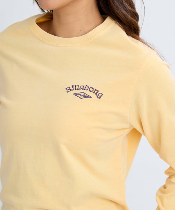 【OUTLET】BILLABONG レディース ONEPOINT EMB LS TEE ロンＴ【REGULAR FIT】【2025年秋冬モデル】