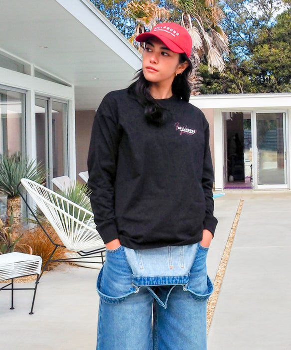 【OUTLET】BILLABONG レディース FEELIN FREE BOY FIT ロンＴ 【BOY FIT】【2025年秋冬モデル】