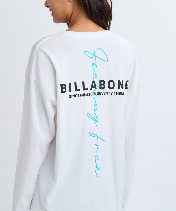BILLABONG レディース FEELIN FREE BOY FIT  ロンＴ 【2025年秋冬モデル】 SCS / L