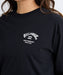 BILLABONG レディース SQUARE LOGO BOY FIT  ロンＴ 【2025年秋冬モデル】 BLK / L
