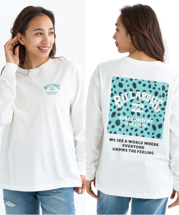 BILLABONG レディース SQUARE LOGO BOY FIT ロンT 【BOY FIT】【2025