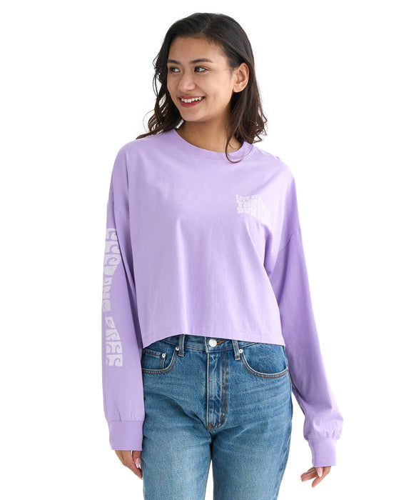 BILLABONG レディース YOU ARE INVITED CROP ロンＴ 【2025年秋冬モデル】 LPU / M