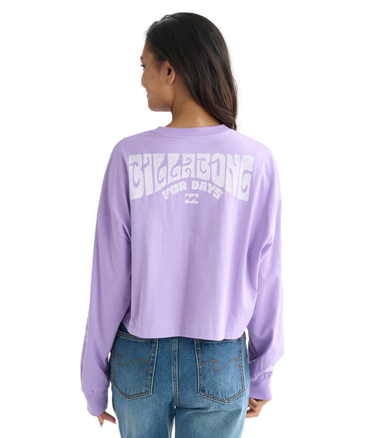 BILLABONG レディース YOU ARE INVITED CROP ロンＴ 【2025年秋冬モデル】 LPU / M