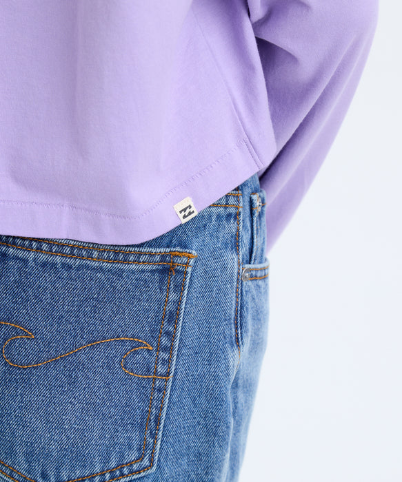 BILLABONG レディース YOU ARE INVITED CROP ロンＴ 【2025年秋冬モデル】 LPU / M