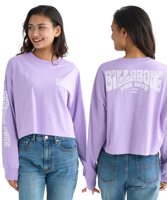 【OUTLET】BILLABONG レディース YOU ARE INVITED CROPPED ロンＴ 【LOOSE CROPPED】【2025年秋冬モデル】