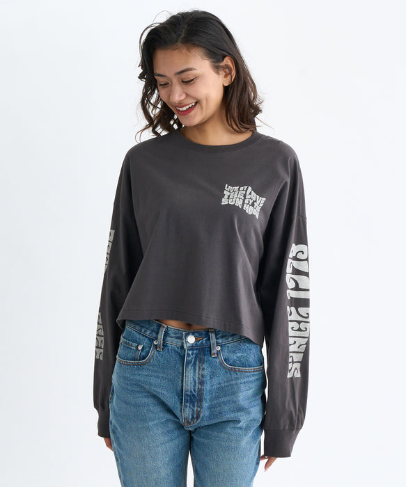 BILLABONG レディース YOU ARE INVITED CROP ロンＴ 【2025年秋冬モデル】 OFB / M