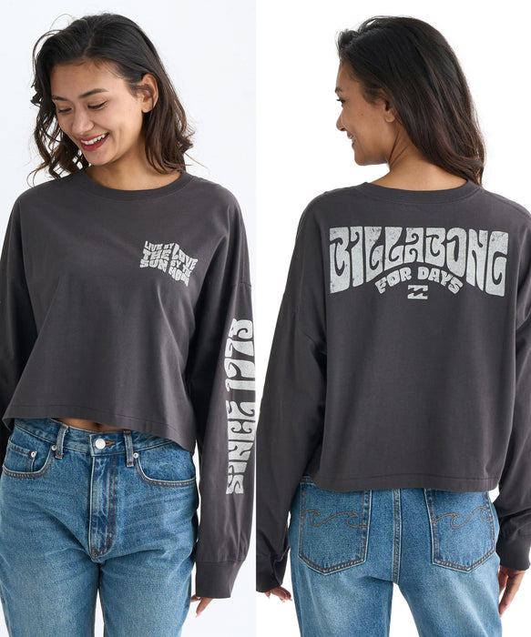 【OUTLET】BILLABONG レディース YOU ARE INVITED CROPPED ロンＴ 【LOOSE CROPPED】【2025年秋冬モデル】