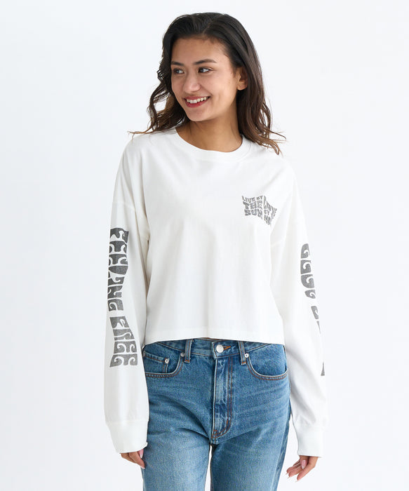 BILLABONG レディース YOU ARE INVITED CROP ロンＴ 【2025年秋冬モデル】 SCS / M