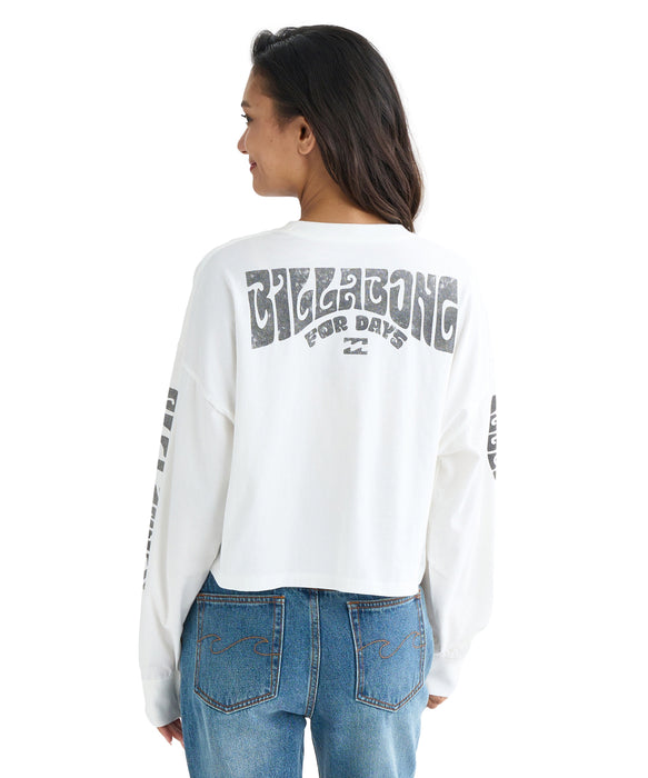 BILLABONG レディース YOU ARE INVITED CROP ロンＴ 【2025年秋冬モデル】 SCS / M