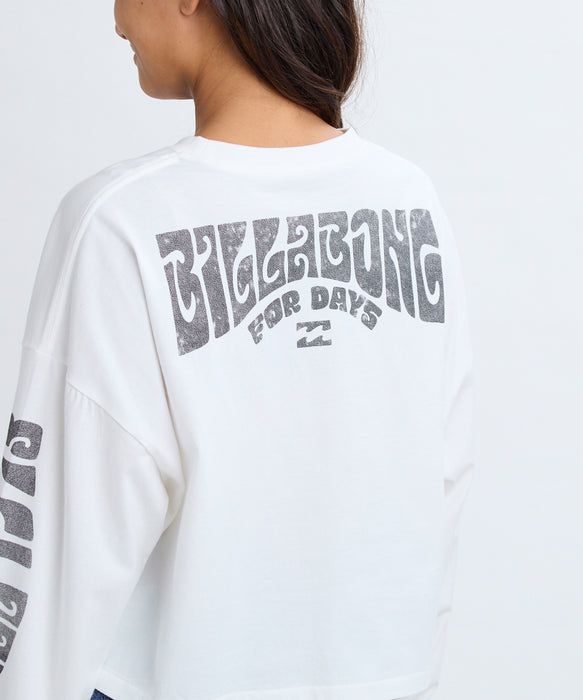 BILLABONG レディース YOU ARE INVITED CROP ロンＴ 【2025年秋冬モデル】 SCS / M