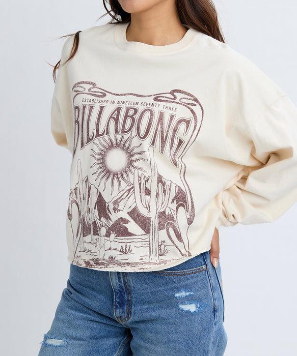 BILLABONG レディース DESERT WANDERING LS  ロンＴ 【2025年秋冬モデル】 WCP / L