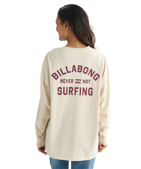 BILLABONG レディース ARCH SURFING PIGMENT ロンT 【LOOSE FIT