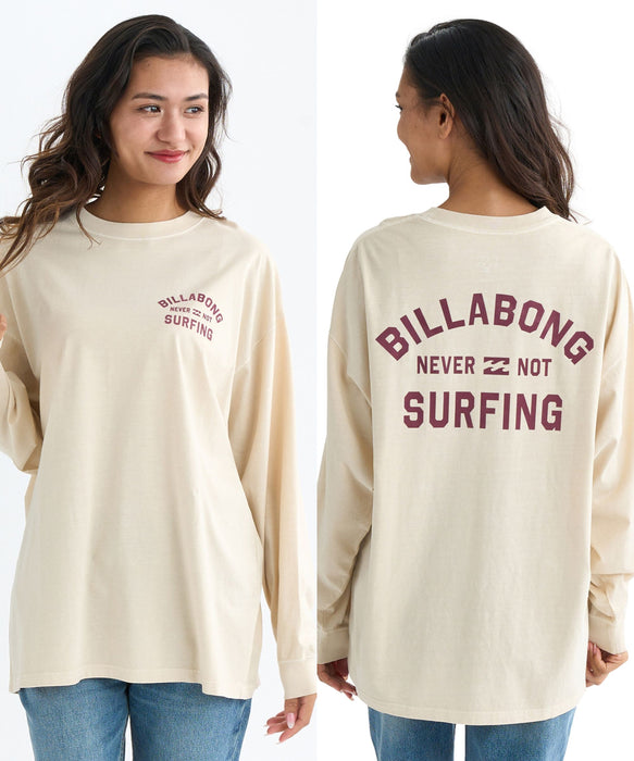 BILLABONG レディース ARCH SURFING PIGMENT ロンT 【LOOSE FIT