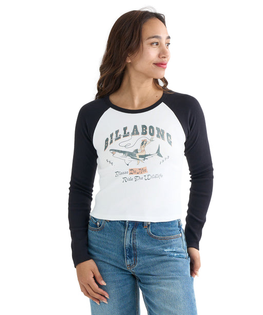 BILLABONG レディース GRAPHIC RAGLAN BABY  ロンＴ 【2025年秋冬モデル】 BPB / M