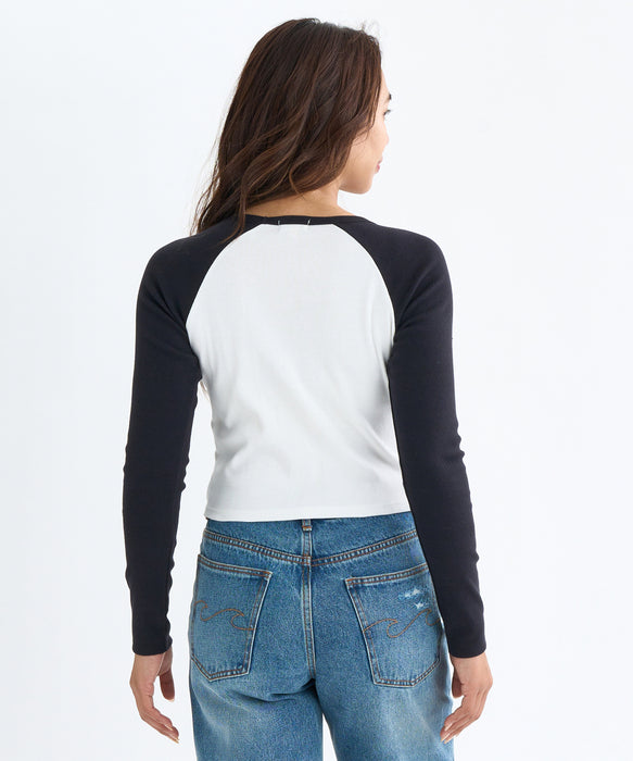 BILLABONG レディース GRAPHIC RAGLAN BABY  ロンＴ 【2025年秋冬モデル】 BPB / M