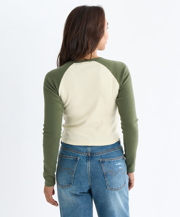BILLABONG レディース GRAPHIC RAGLAN BABY  ロンＴ 【2025年秋冬モデル】 GNR0 / M