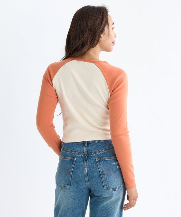 BILLABONG レディース GRAPHIC RAGLAN BABY  ロンＴ 【2025年秋冬モデル】 SST / M