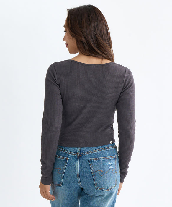 BILLABONG レディース GRAPHIC BABY FIT LS  ロンＴ 【2025年秋冬モデル】 OFB / L