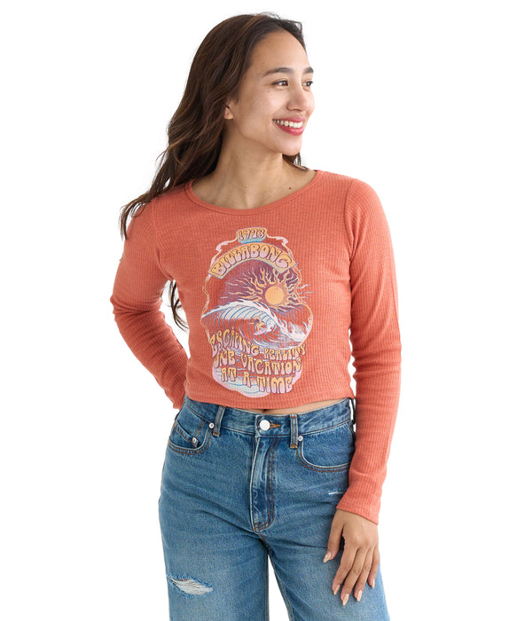 BILLABONG レディース GRAPHIC BABY FIT LS ロンT 【BABY FIT