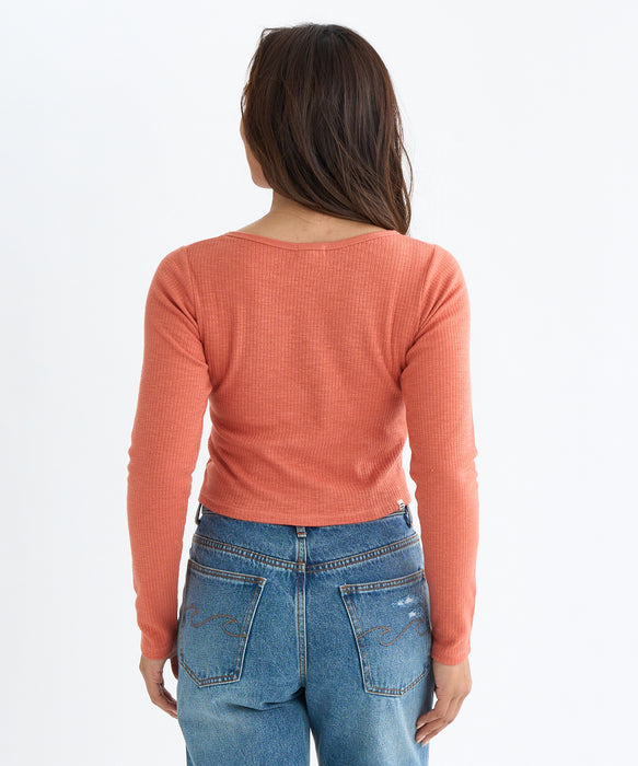 BILLABONG レディース GRAPHIC BABY FIT LS  ロンＴ 【2025年秋冬モデル】 TGL / M