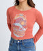 BILLABONG レディース GRAPHIC BABY FIT LS  ロンＴ 【2025年秋冬モデル】 TGL / M
