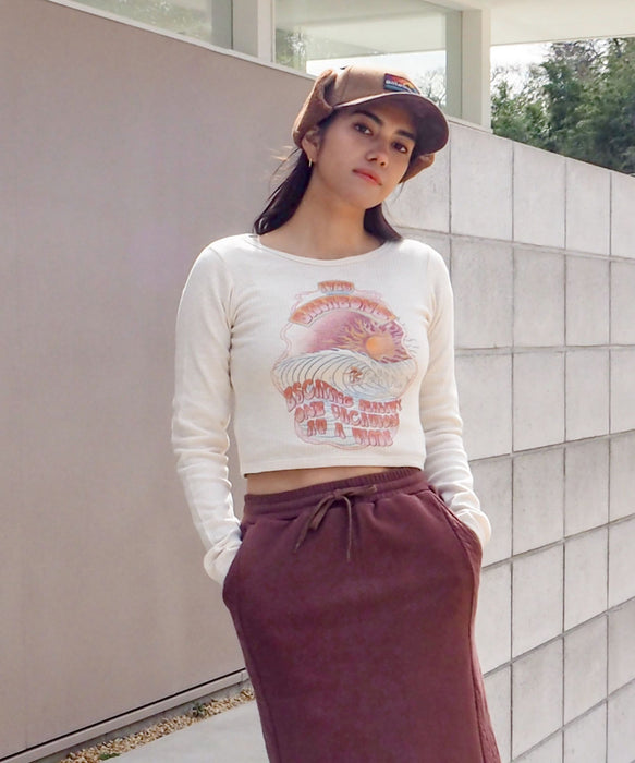 【OUTLET】BILLABONG レディース GRAPHIC BABY FIT LS ロンＴ 【BABY FIT】【2025年秋冬モデル】