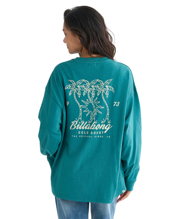BILLABONG レディース IN THE SUN LS TEE ロンＴ 【2025年秋冬モデル】 EVG / L