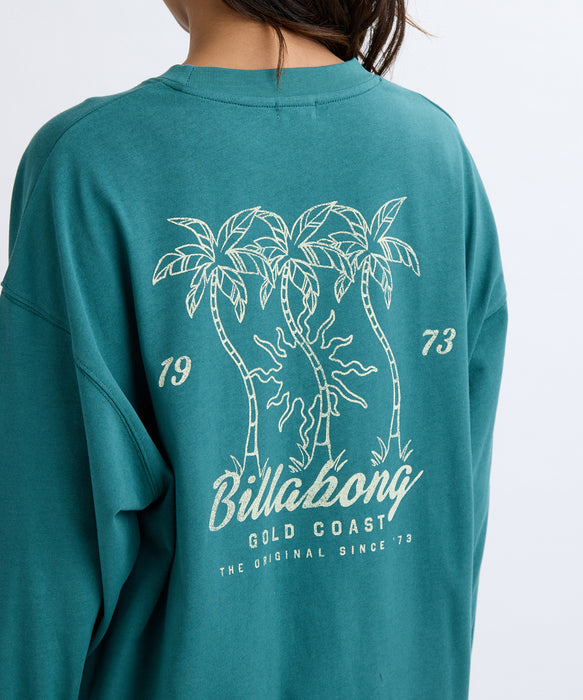 BILLABONG レディース IN THE SUN LS TEE ロンＴ 【2025年秋冬モデル】 EVG / L