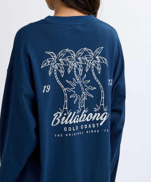 BILLABONG レディース IN THE SUN LS TEE ロンＴ 【2025年秋冬モデル】 NVY / L