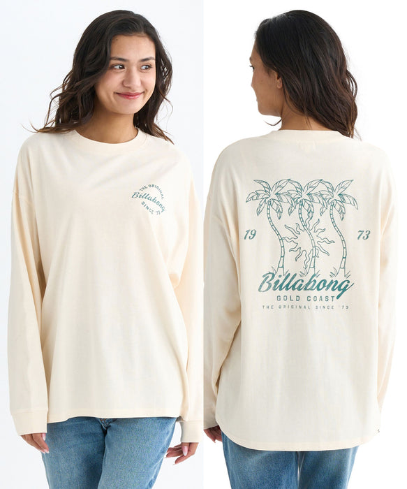 【OUTLET】BILLABONG レディース 【SURF CAMP】IN THE SUN 調温機能 ロンＴ 【LOOSE FIT】【2025年秋冬モデル】