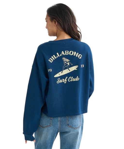 BILLABONG レディース CATCH FEELINGS LS TE ロンＴ 【2025年秋冬モデル】 NVY / L
