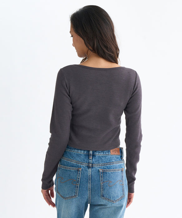 BILLABONG レディース BUTTERFLY LS TEE ロンＴ 【2025年秋冬モデル】 OFB / L