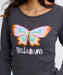 BILLABONG レディース BUTTERFLY LS TEE ロンＴ 【2025年秋冬モデル】 OFB / L