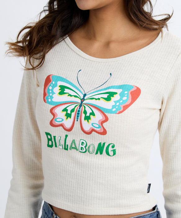 BILLABONG レディース 【LUISE ONO】BUTTERFLY LS TEE ロンT 【BOY