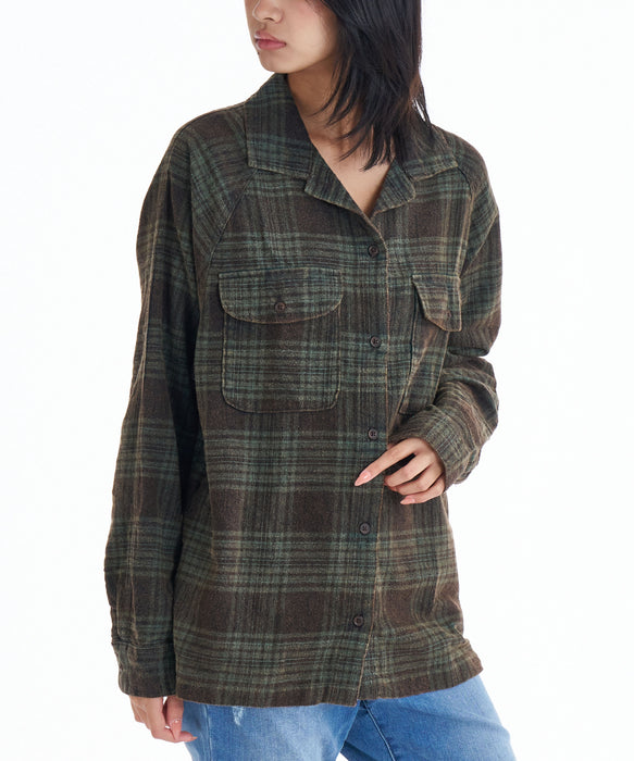 BILLABONG レディース COASTAL BR 長袖シャツ 【2025年秋冬モデル】