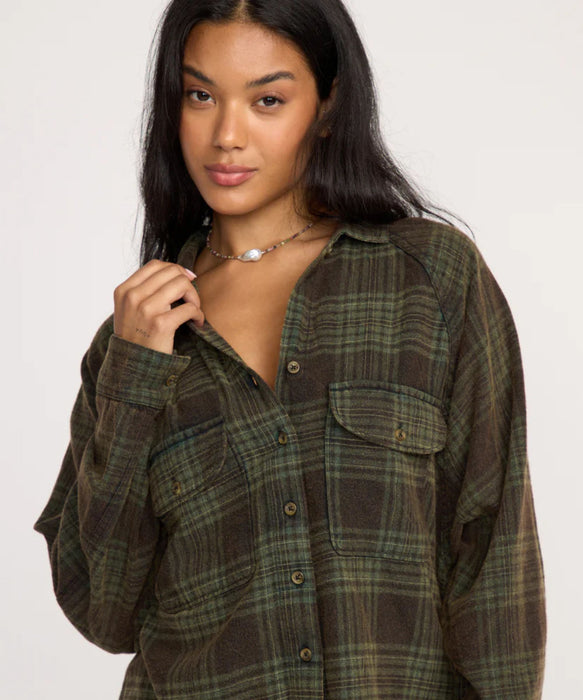 BILLABONG レディース COASTAL BR 長袖シャツ 【2025年秋冬モデル】