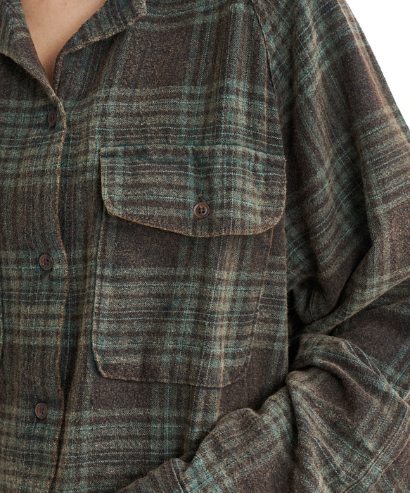 BILLABONG レディース COASTAL BR 長袖シャツ 【2025年秋冬モデル】