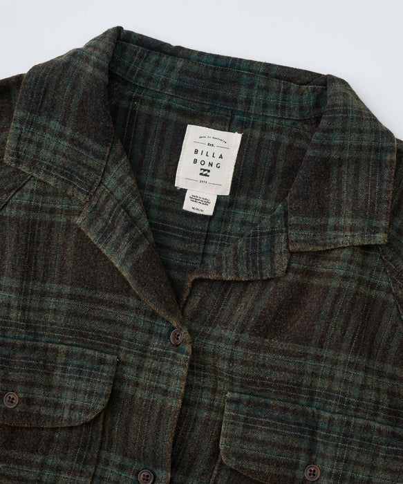 BILLABONG レディース COASTAL BR 長袖シャツ 【2025年秋冬モデル】