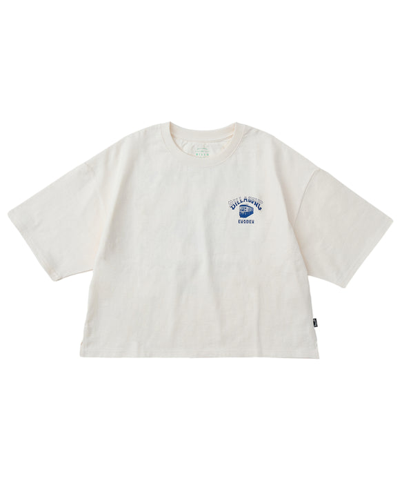BILLABONG レディース ENODEN LOOSE CROPPED Tシャツ 【2025年秋冬モデル】 BLU / M